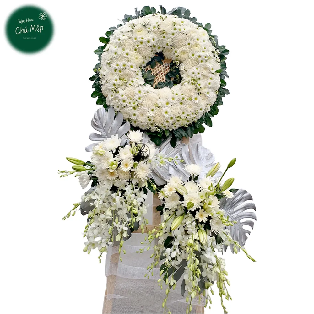 kệ hoa tone trắng xịn