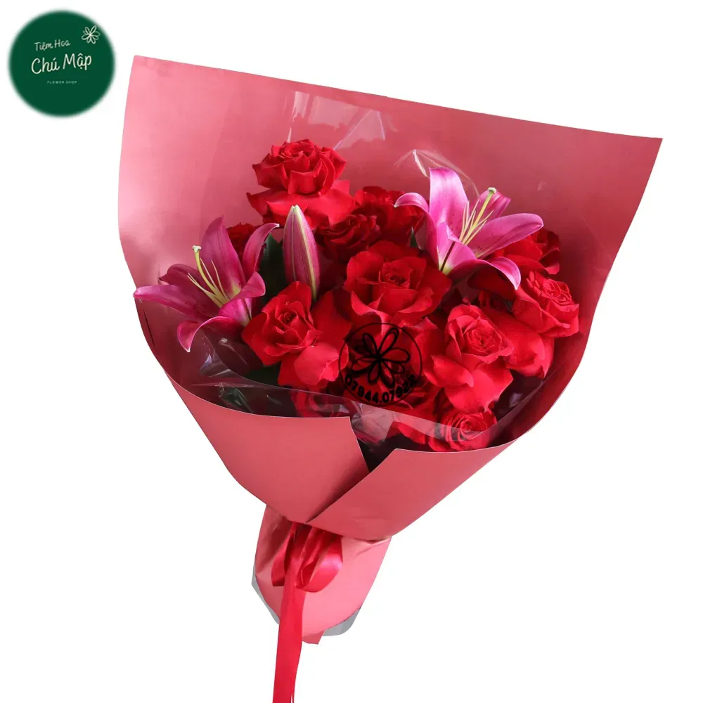 Bo hoa hong do an tuong B 217 3.webp